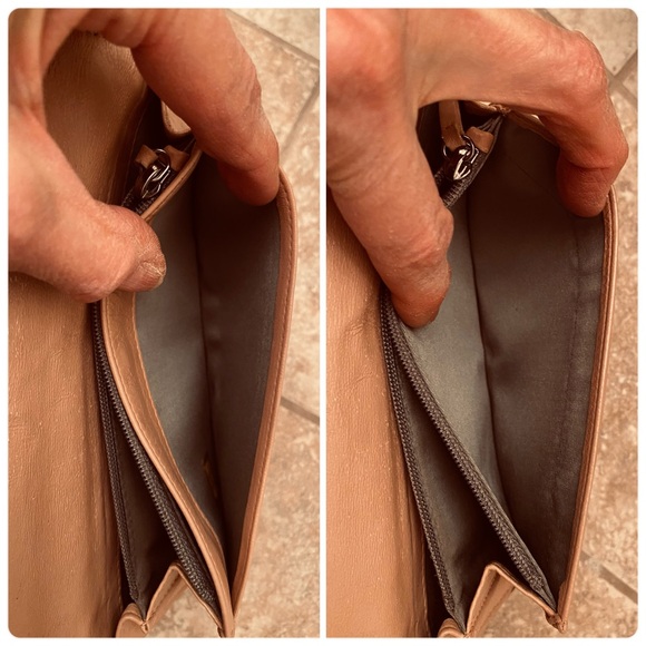 Authentic Chanel camellia, black leather wallet - Picture 7 of 13